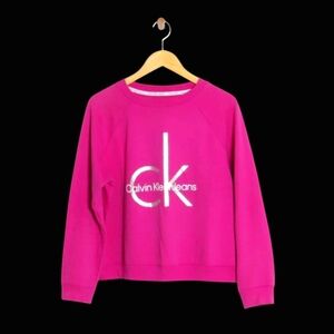 NWT Women's Calvin Klein Jeans Logo Crew Neck Sweatshirt, Size S